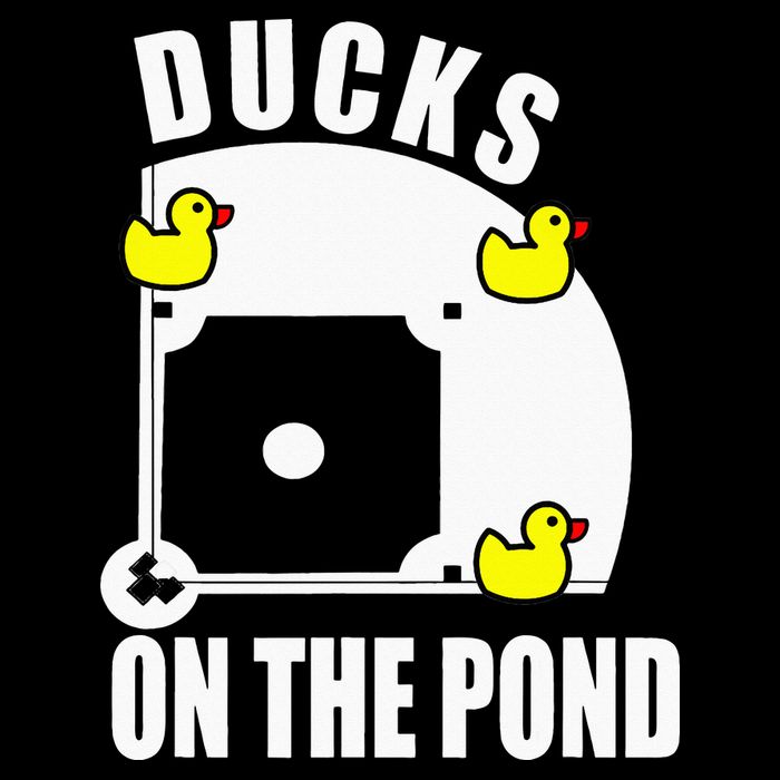 Ducks on the Pond Baseball funny sports Player Visor