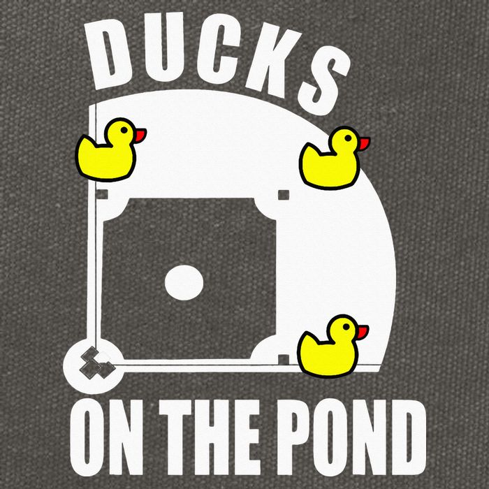 Ducks on the Pond Baseball funny sports Player Cotton Canvas Backpack