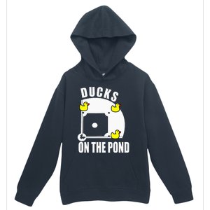 Ducks on the Pond Baseball funny sports Player Urban Pullover Hoodie