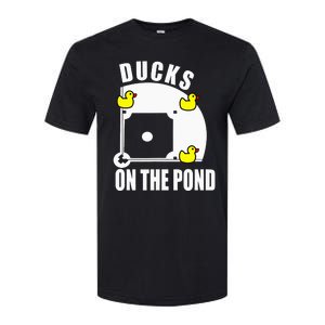 Ducks on the Pond Baseball funny sports Player Softstyle CVC T-Shirt