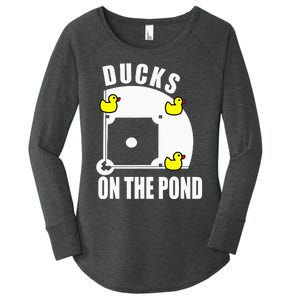 Ducks on the Pond Baseball Women's Perfect Tri Tunic Long Sleeve Shirt