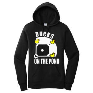 Ducks on the Pond Baseball Women's Pullover Hoodie