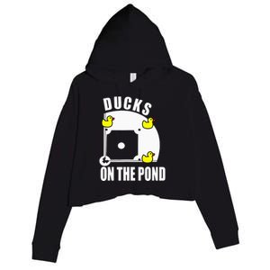 Ducks on the Pond Baseball Crop Fleece Hoodie