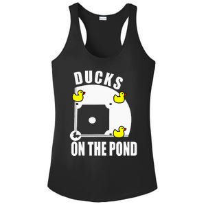 Ducks on the Pond Baseball Ladies PosiCharge Competitor Racerback Tank