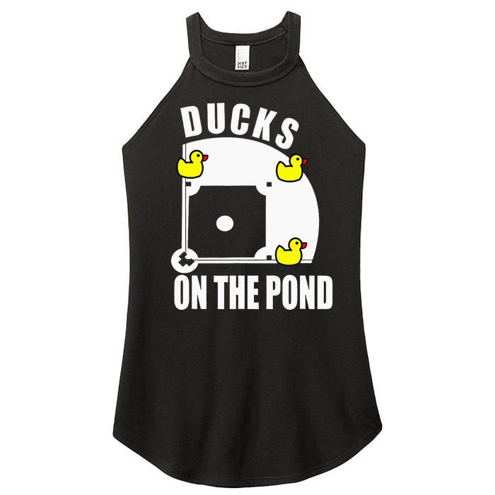 Ducks on the Pond Baseball Women's Perfect Tri Rocker Tank