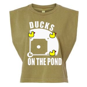 Ducks on the Pond Baseball Garment-Dyed Women's Muscle Tee