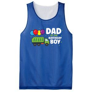 Dad Of The Birthday Garbage Truck Gift Mesh Reversible Basketball Jersey Tank