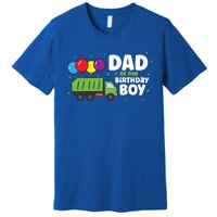 Dad Of The Birthday Garbage Truck Gift Premium T-Shirt