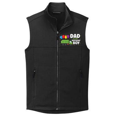 Dad Of The Birthday Garbage Truck Gift Collective Smooth Fleece Vest