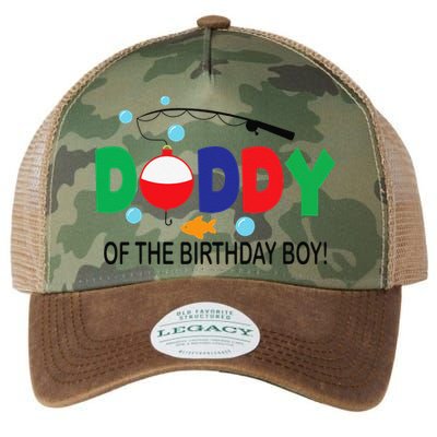 Daddy Of The Birthday 1st Birthday Fishing Theme Legacy Tie Dye Trucker Hat