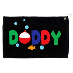 Daddy Of The Birthday 1st Birthday Fishing Theme Grommeted Golf Towel