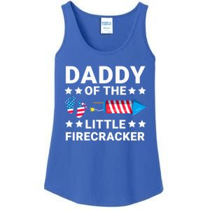 Dad Of The Little Firecracker 4th Of July Dad Future Father Gift Ladies Essential Tank