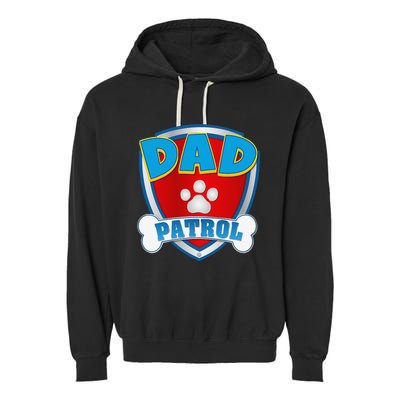 Dad Of The Birthday Boy Girl Dog Paw Family Matching Gift Garment-Dyed Fleece Hoodie