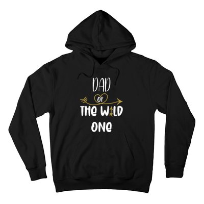 Dad Of The Wild One Funny 1st Birthday Safari Gift Hoodie