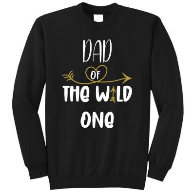 Dad Of The Wild One Funny 1st Birthday Safari Gift Sweatshirt