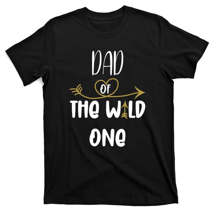 Dad Of The Wild One Funny 1st Birthday Safari Gift T-Shirt