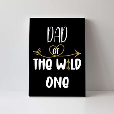 Dad Of The Wild One Funny 1st Birthday Safari Gift Canvas