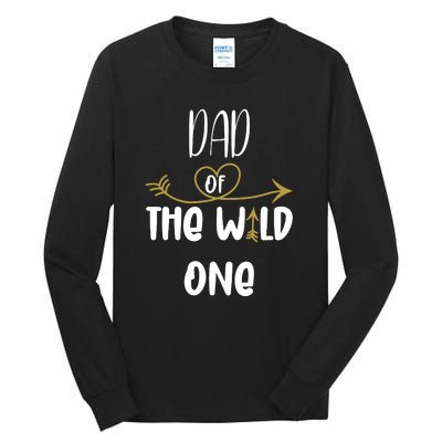 Dad Of The Wild One Funny 1st Birthday Safari Gift Tall Long Sleeve T-Shirt