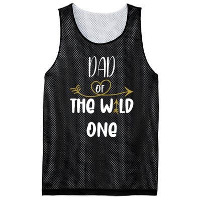 Dad Of The Wild One Funny 1st Birthday Safari Gift Mesh Reversible Basketball Jersey Tank