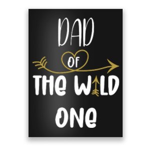 Dad Of The Wild One Funny 1st Birthday Safari Gift Poster