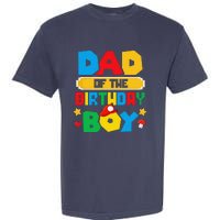 Dad Of The Birthday Boy Game Gaming Dad And Mom Family Garment-Dyed Heavyweight T-Shirt