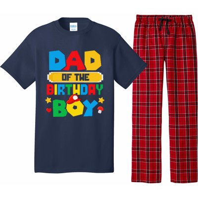 Dad Of The Birthday Boy Game Gaming Dad And Mom Family Pajama Set