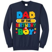 Dad Of The Birthday Boy Game Gaming Dad And Mom Family Tall Sweatshirt