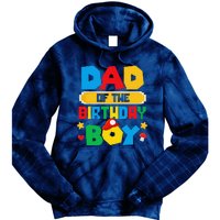 Dad Of The Birthday Boy Game Gaming Dad And Mom Family Tie Dye Hoodie