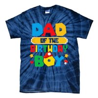 Dad Of The Birthday Boy Game Gaming Dad And Mom Family Tie-Dye T-Shirt