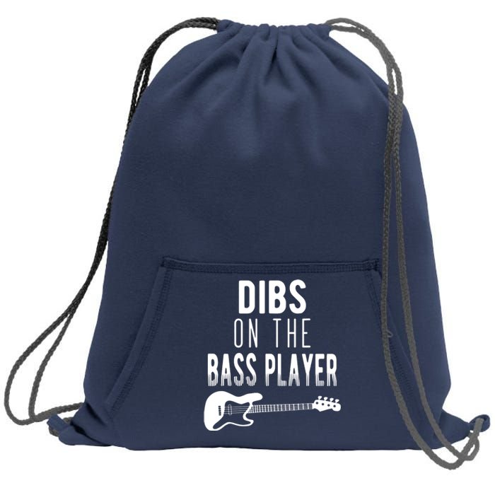 Dibs On The Bass Player For Bassists Sweatshirt Cinch Pack Bag