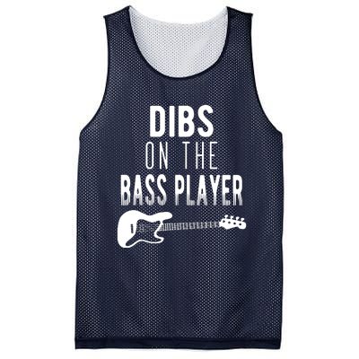 Dibs On The Bass Player For Bassists Mesh Reversible Basketball Jersey Tank