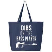 Dibs On The Bass Player For Bassists 25L Jumbo Tote