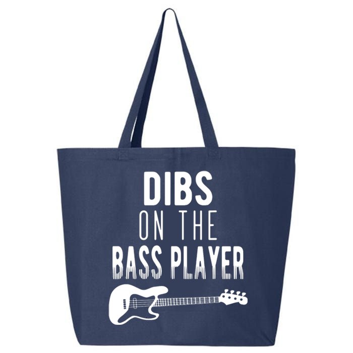 Dibs On The Bass Player For Bassists 25L Jumbo Tote