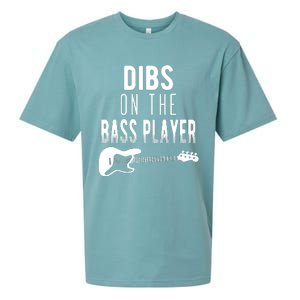 Dibs On The Bass Player For Bassists Sueded Cloud Jersey T-Shirt