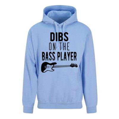 Dibs On The Bass Player For Bassists Unisex Surf Hoodie