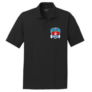 Dad Of The Birthday Boy Girl Dog Paw Family Matching PosiCharge RacerMesh Polo