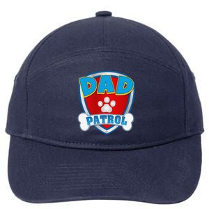 Dad Of The Birthday Boy Girl Dog Paw Family Matching 7-Panel Snapback Hat