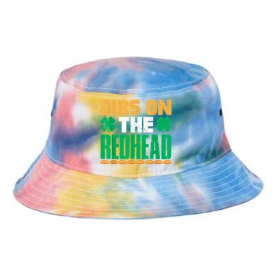 Dibs On The Redhead Irish St Patricks Day Shamrock Tie Dye Newport Bucket Hat