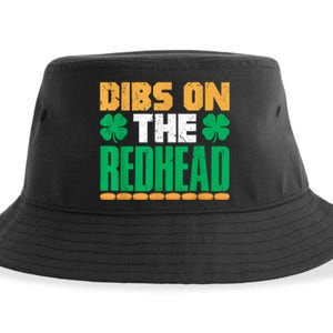 Dibs On The Redhead Irish St Patricks Day Shamrock Sustainable Bucket Hat