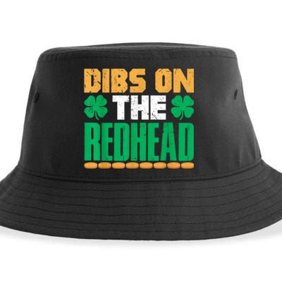 Dibs On The Redhead Irish St Patricks Day Shamrock Sustainable Bucket Hat