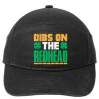 Dibs On The Redhead Irish St Patricks Day Shamrock 7-Panel Snapback Hat