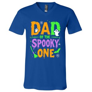 Dad Of The Spooky One Year Old Father Halloween Cute Gift V-Neck T-Shirt