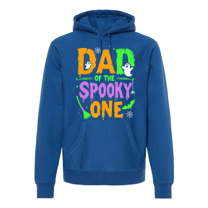 Dad Of The Spooky One Year Old Father Halloween Cute Gift Premium Hoodie