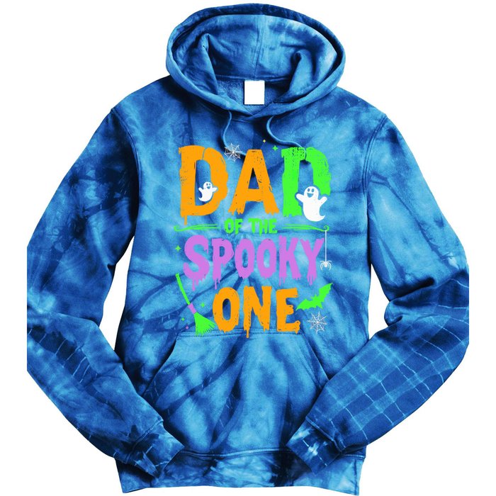 Dad Of The Spooky One Year Old Father Halloween Cute Gift Tie Dye Hoodie