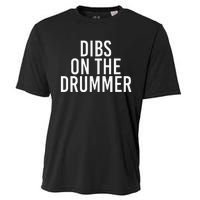 Dibs On The Drummer Drumming Band Fan Music Cooling Performance Crew T-Shirt