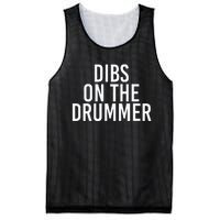 Dibs On The Drummer Drumming Band Fan Music Mesh Reversible Basketball Jersey Tank