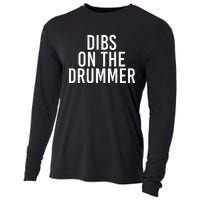 Dibs On The Drummer Drumming Band Fan Music Cooling Performance Long Sleeve Crew