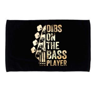 Dibs On The Bass Player Guitar Musician Microfiber Hand Towel