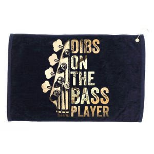 Dibs On The Bass Player Guitar Musician Grommeted Golf Towel