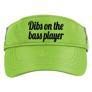 Dibs On The Bass Player Funny Gift For Women Tee Adult Drive Performance Visor